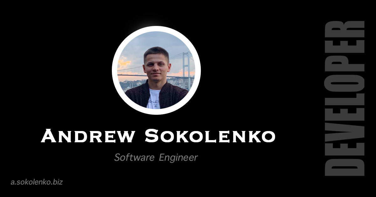 Andrew Sokolenko Andrew Sokolenko